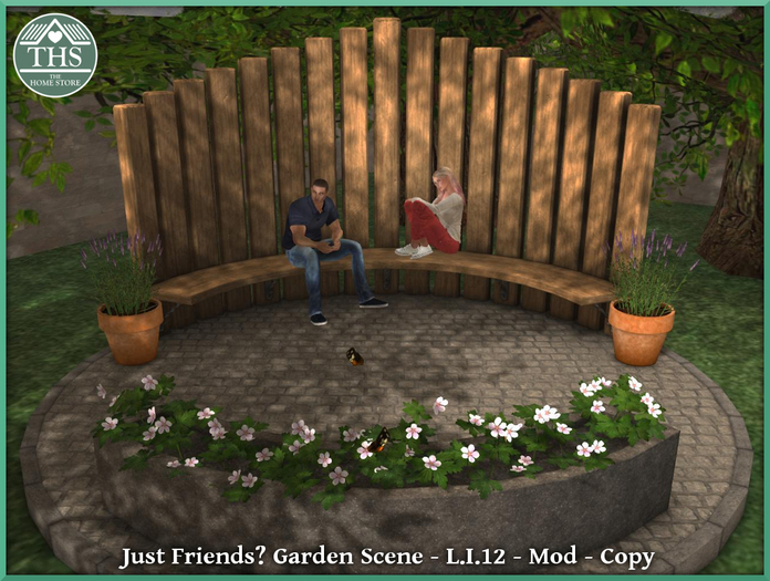 Second Life Marketplace GARDEN BENCH SEATING